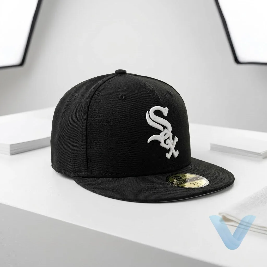 Chicago White Sox Authentic On Field 59FIFTY Black hat cap 12 Chicago White Sox Authentic On Field 59FIFTY Black hat cap
