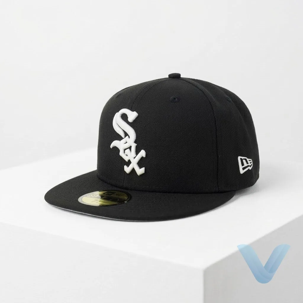 Chicago White Sox Authentic On Field 59FIFTY Black hat cap 17 Chicago White Sox Authentic On Field 59FIFTY Black hat cap