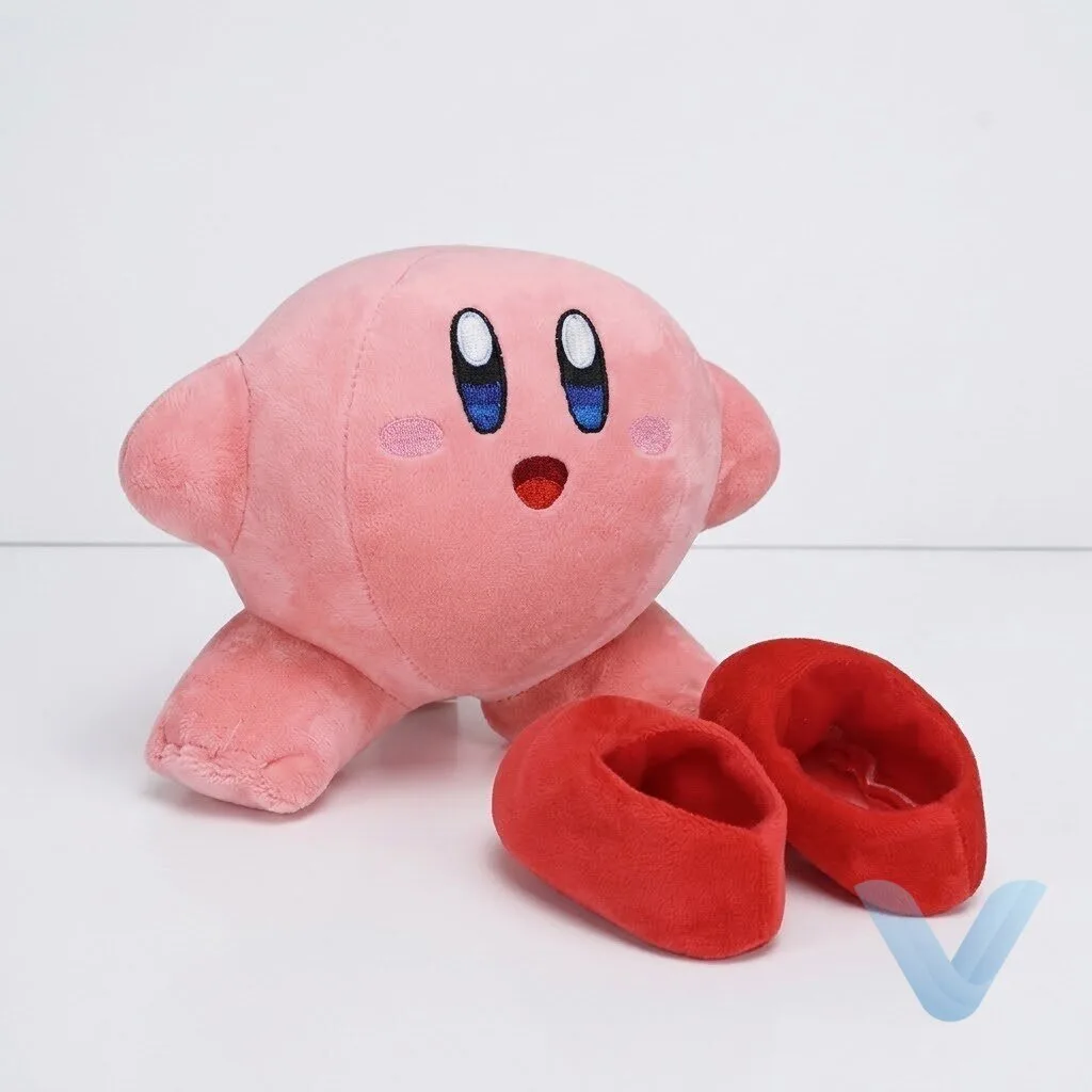 Boneka Kirby 16cm Plush Toy with Removable Shoes for Fun Play