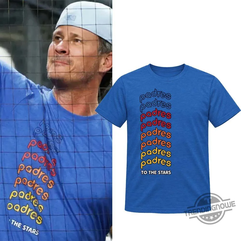 Tom DeLonge Padres Homage Repeat Shirt 5 Tom DeLonge Padres Homage Repeat Shirt