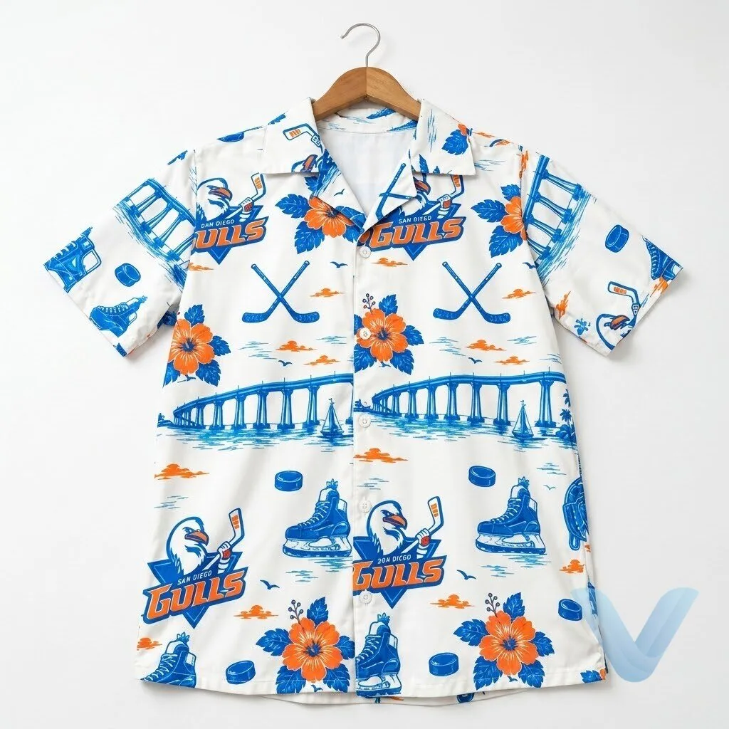 2026 San Diego Gulls Aloha Shirt Giveaway hawaiian shirt