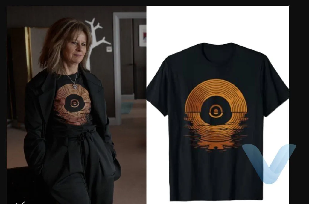 Home 8 Ted Lasso Zelda Southport Tracey Ullman The Departing Lass Vinyl LP Records Sunset Vinyl T Shirt