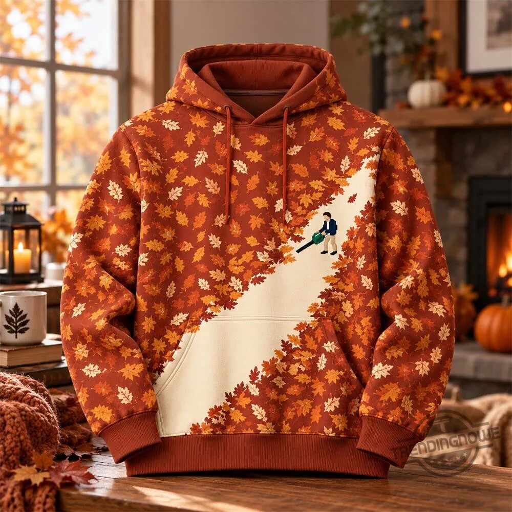 Lawn Mower Leaf Pattern Fall Crewneck Sweatshirt Shirt 7 Lawn Mower Leaf Pattern Fall Crewneck Sweatshirt Shirt