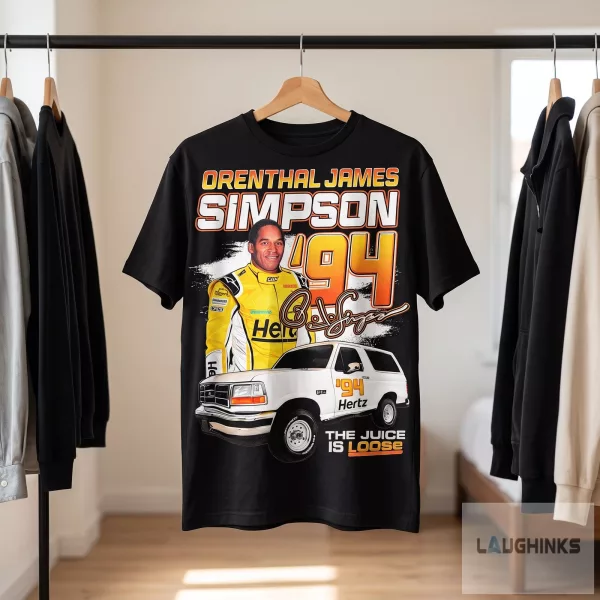 Orenthal James Simpson 94 Graphic Tee Vintage Retro Apparel 1 Orenthal James Simpson 94 Graphic Tee Vintage Retro Apparel