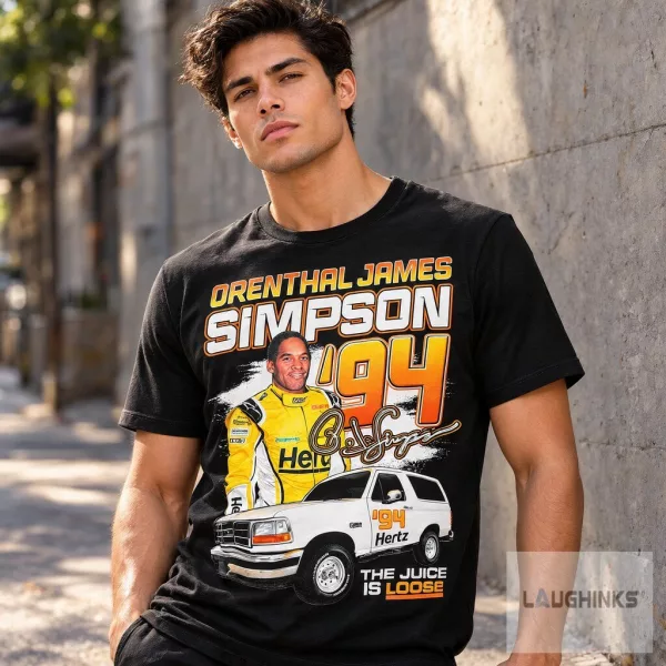 Orenthal James Simpson 94 Graphic Tee Vintage Retro Apparel 2 Orenthal James Simpson 94 Graphic Tee Vintage Retro Apparel