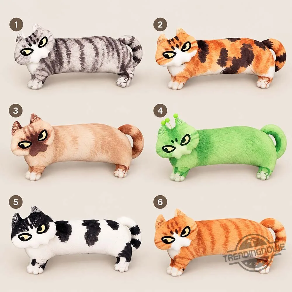 Notemanshop Cute Angry Orange Tabby Cat Standing Plush Pillow 6 Notemanshop Cute Angry Orange Tabby Cat Standing Plush Pillow