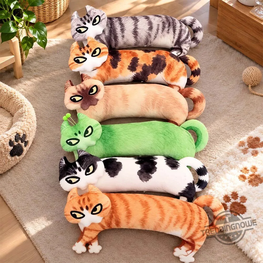 Notemanshop Cute Angry Orange Tabby Cat Standing Plush Pillow 7 Notemanshop Cute Angry Orange Tabby Cat Standing Plush Pillow