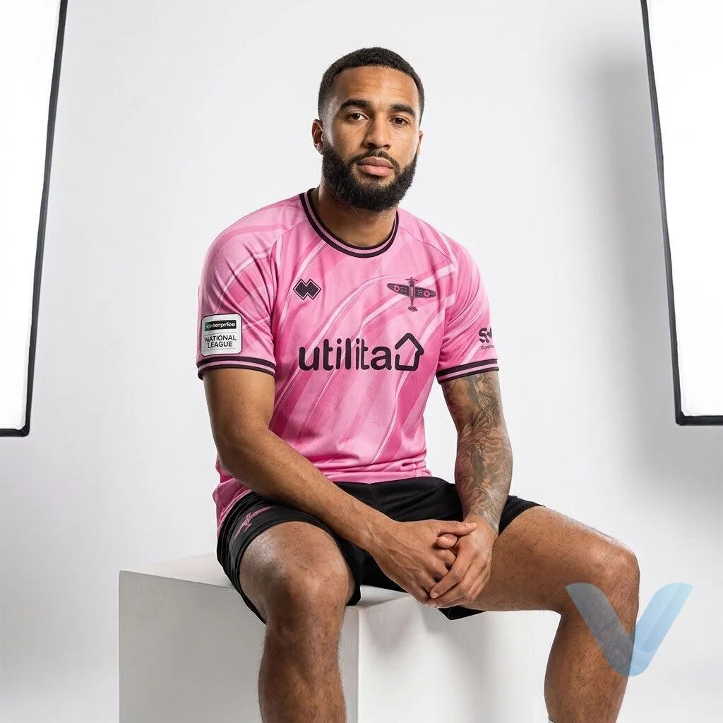 Eastleigh FC 26-27 Third Kit Released Breast Cancer Awareness Month jersey 9 Eastleigh FC 26-27 Third Kit Released Breast Cancer Awareness Month jersey