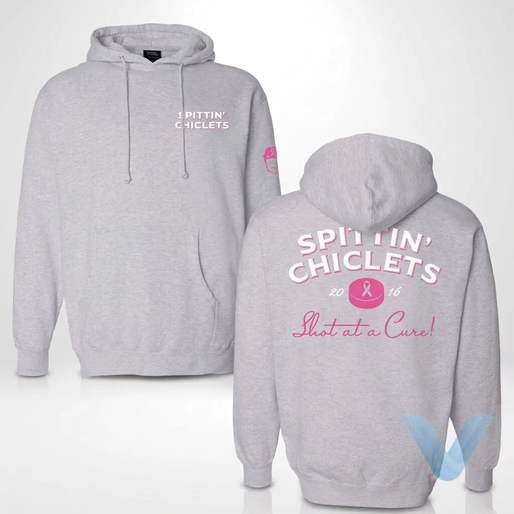 Barstool Sports Spittin' Chiclets Shot at a Cure Breast Cancer Awareness Hoodie shirt