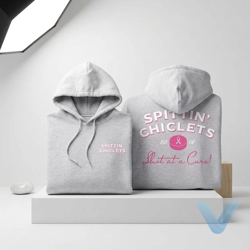 Barstool Sports Spittin' Chiclets Shot at a Cure Breast Cancer Awareness Hoodie shirt Barstool Sports Spittin' Chiclets Shot at a Cure Breast Cancer Awareness Hoodie shirt – image 3 of 4