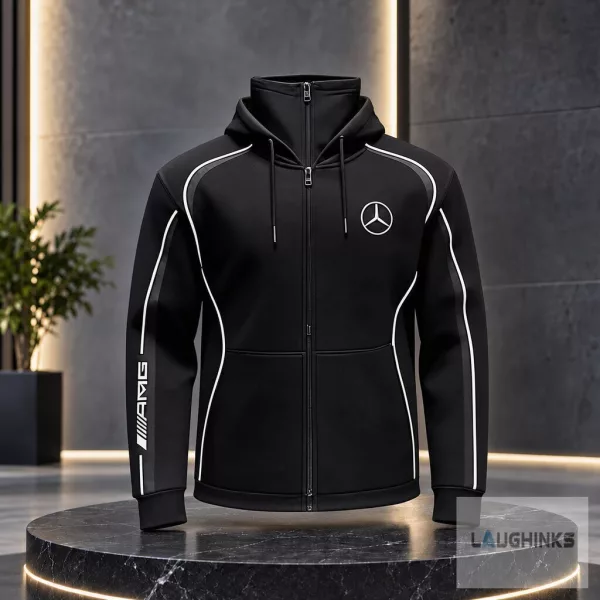 Mercedes AMG F1 Full Zip Hoodie Jacket Racing Fan Apparel