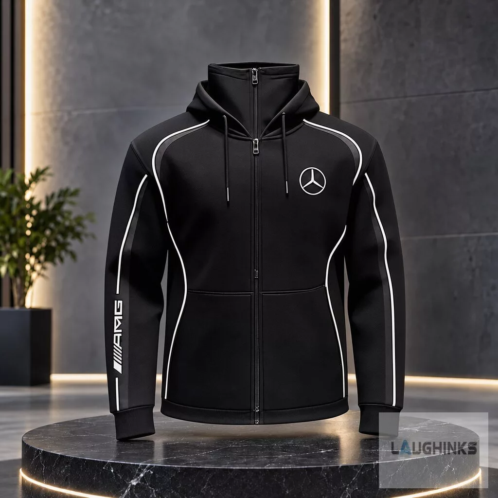 Mercedes AMG F1 Full Zip Hoodie Jacket Racing Fan Apparel 3 Mercedes AMG F1 Full Zip Hoodie Jacket Racing Fan Apparel