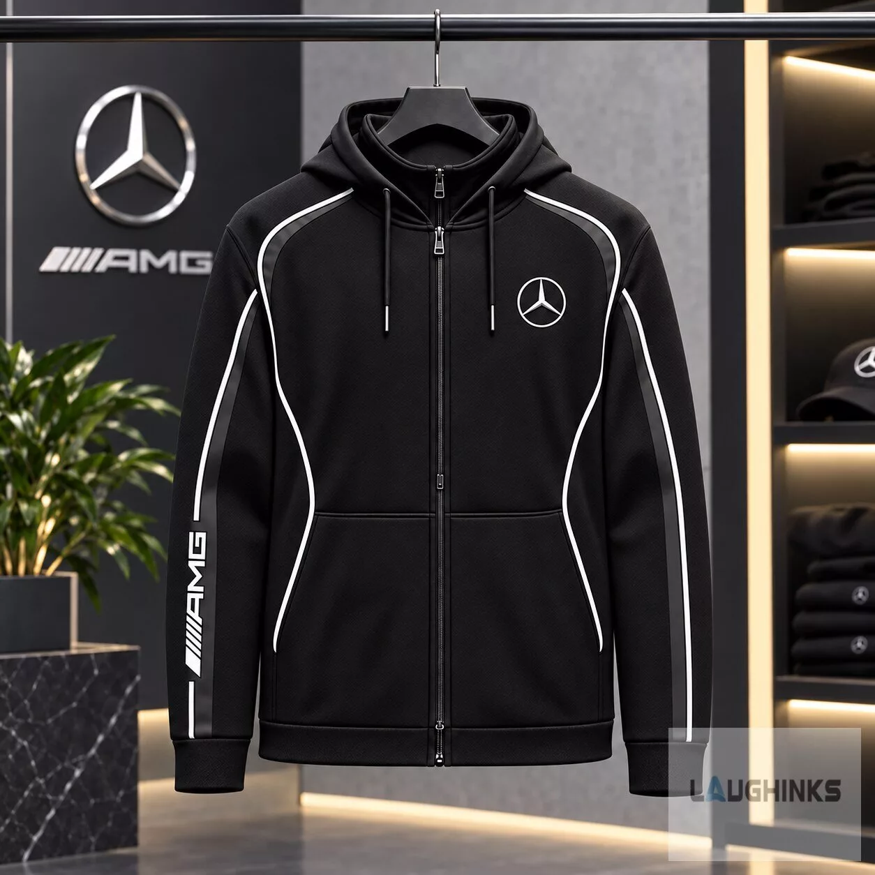 Mercedes AMG F1 Full Zip Hoodie Jacket Racing Fan Apparel 4 Mercedes AMG F1 Full Zip Hoodie Jacket Racing Fan Apparel