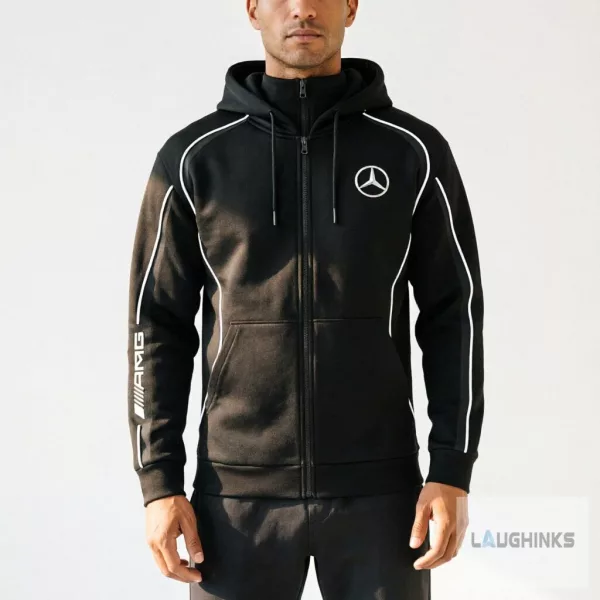 Mercedes AMG F1 Full Zip Hoodie Jacket Racing Fan Apparel 2 Mercedes AMG F1 Full Zip Hoodie Jacket Racing Fan Apparel