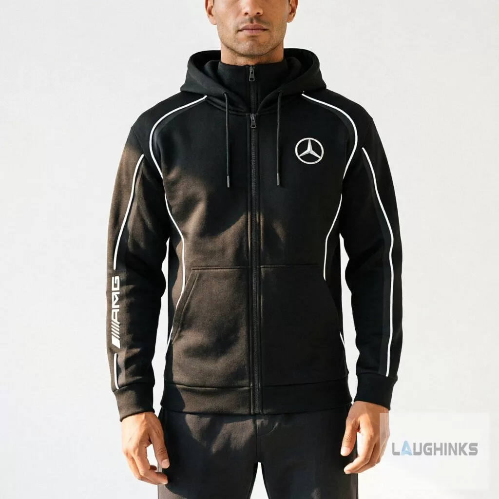 Mercedes AMG F1 Full Zip Hoodie Jacket Racing Fan Apparel 5 Mercedes AMG F1 Full Zip Hoodie Jacket Racing Fan Apparel