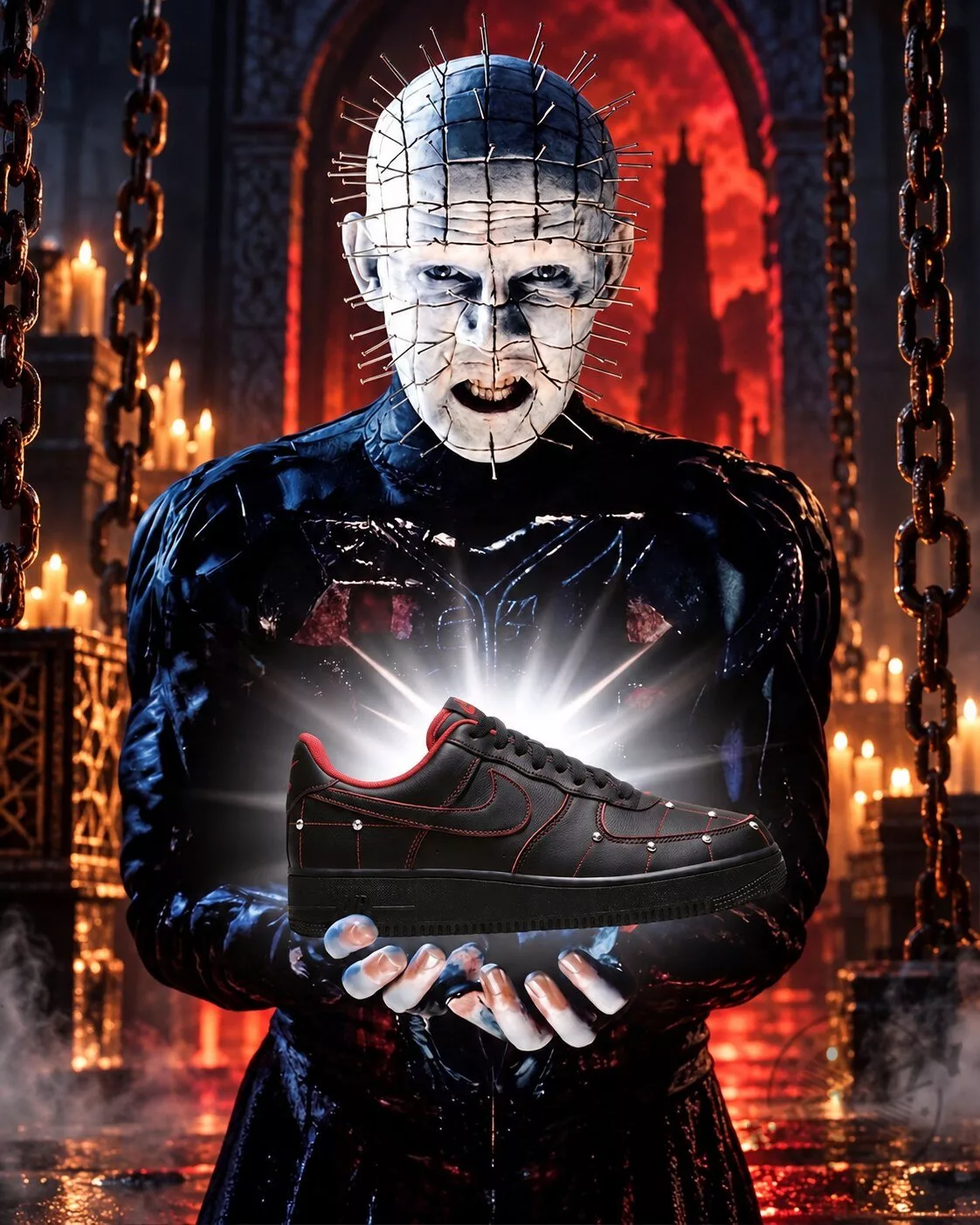 Nightmare (Hellraiser) Nike Air Force 1 Sneakers Shoes