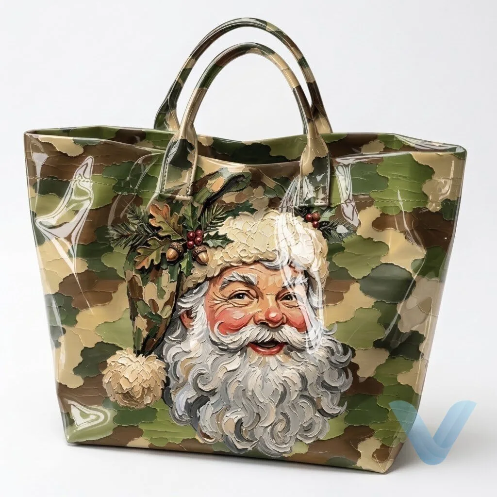 Camo Santa Christmas 2026 Tote Bag