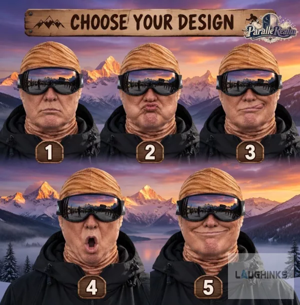 Funny Donald Trump Face Ski Mask (No Glasses Included)