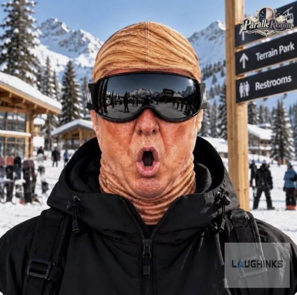 Funny Donald Trump Face Ski Mask (No Glasses Included)
