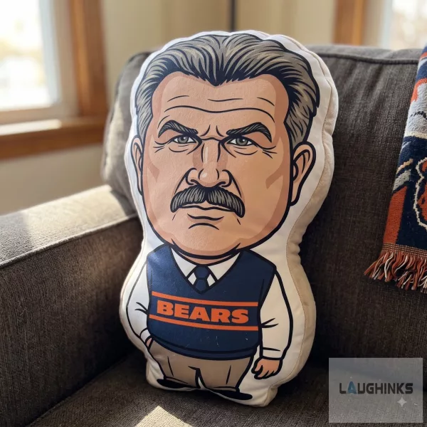 Chicago Bears Mike Ditka “Da Bears” Custom Shaped Plush Pillow
