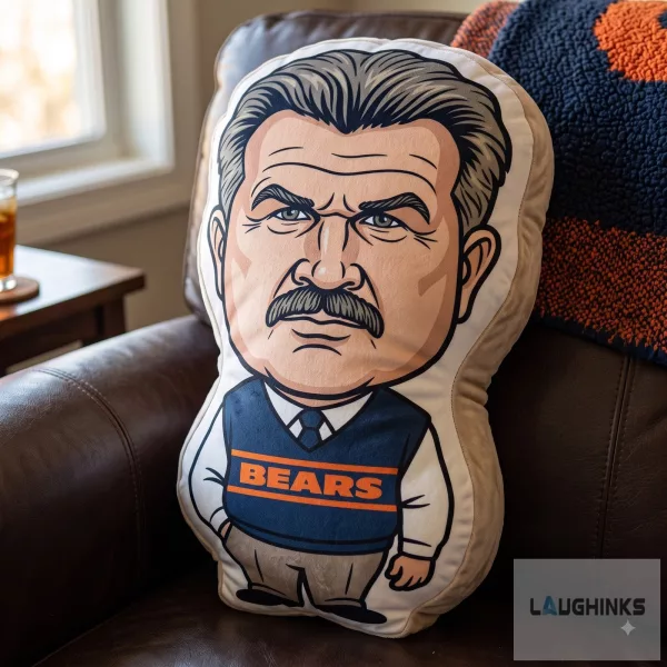 Chicago Bears Mike Ditka “Da Bears” Custom Shaped Plush Pillow 1 Chicago Bears Mike Ditka “Da Bears” Custom Shaped Plush Pillow