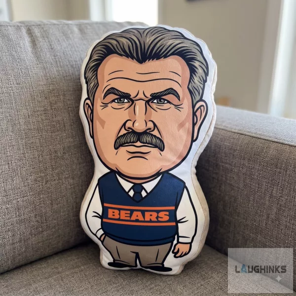 Chicago Bears Mike Ditka “Da Bears” Custom Shaped Plush Pillow 2 Chicago Bears Mike Ditka “Da Bears” Custom Shaped Plush Pillow