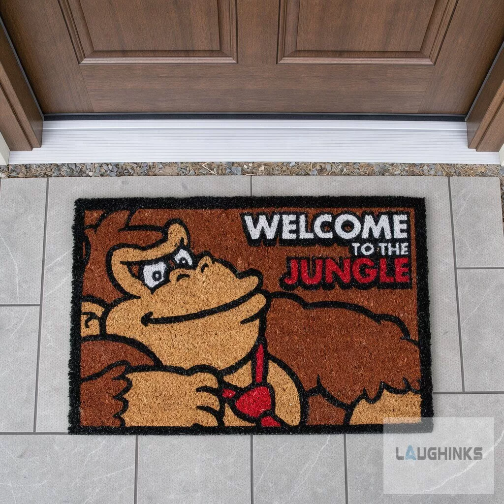 Donkey Kong Welcome To The Jungle Doormat Gaming Home Decor