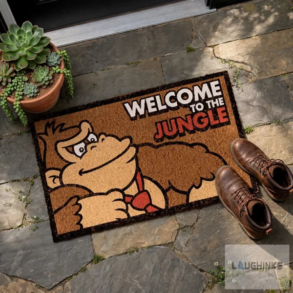 Donkey Kong Welcome To The Jungle Doormat Gaming Home Decor