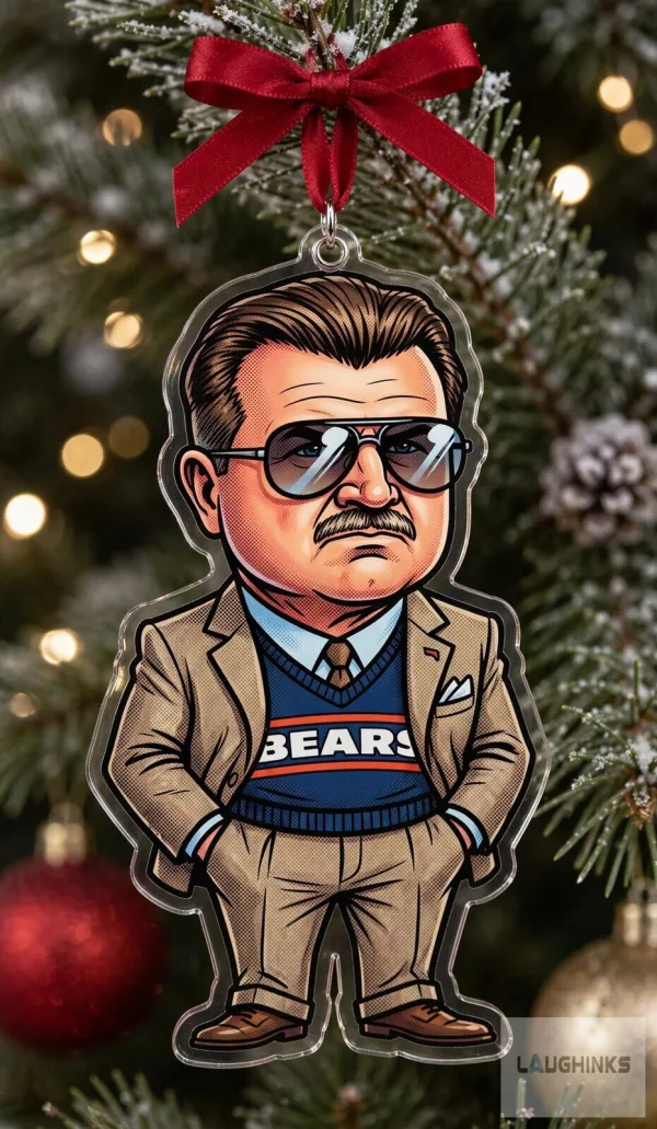 Chicago Bears Mike Ditka Da Bears Acrylic Christmas Ornament