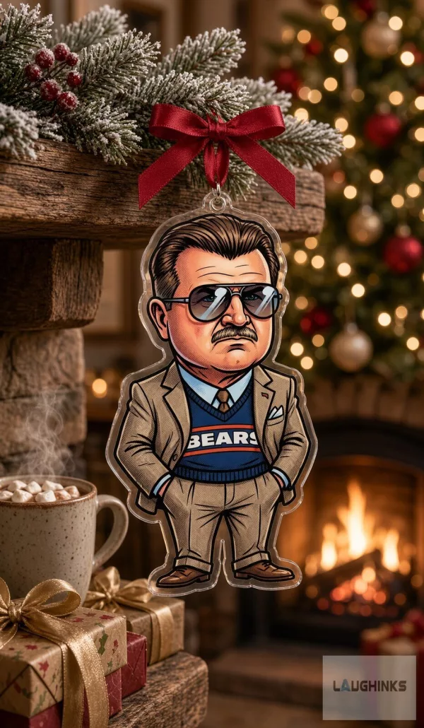 Chicago Bears Mike Ditka Da Bears Acrylic Christmas Ornament