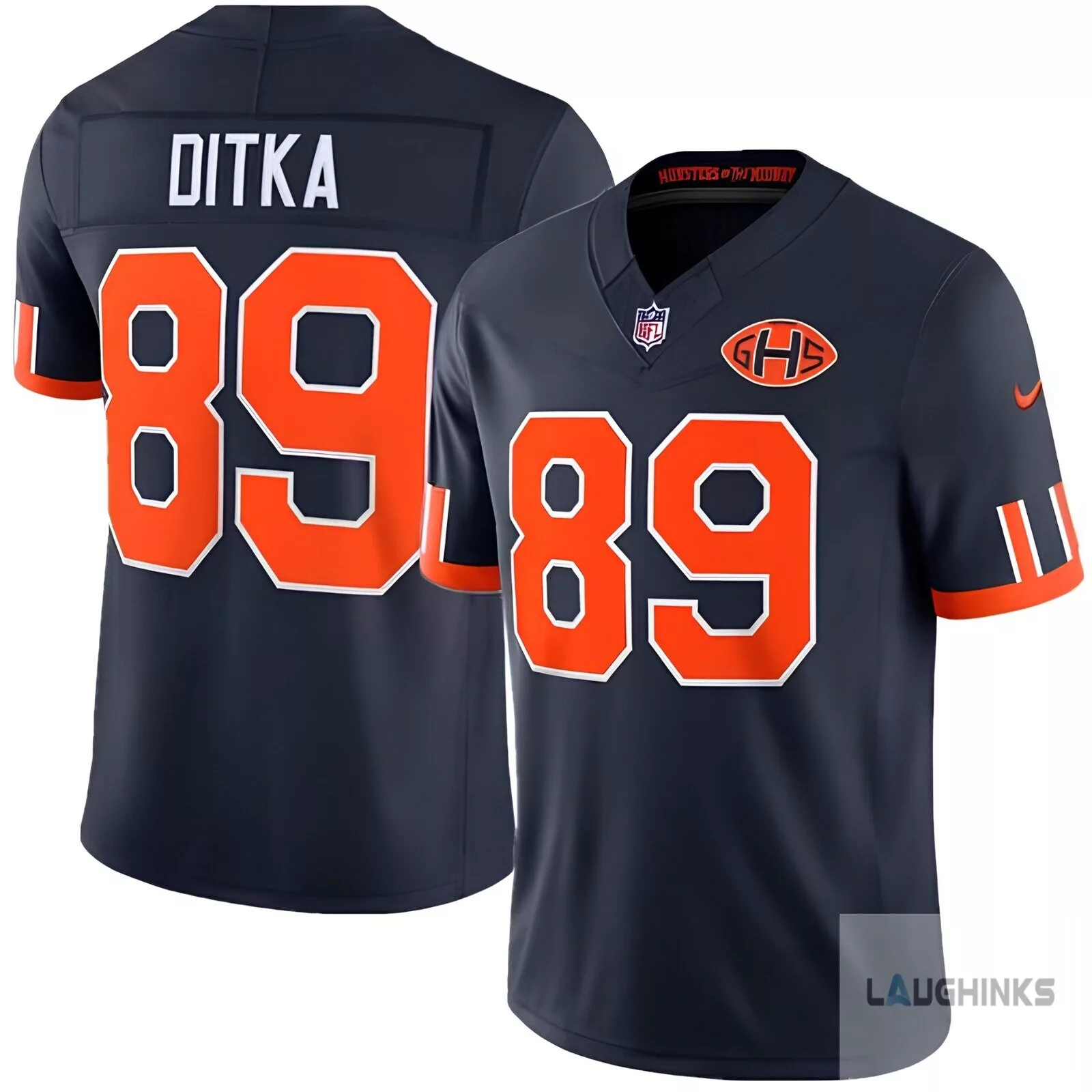 mike ditka chicago bears rivalries nike collection replica football jersey shirt Mike Ditka Chicago Bears Rivalries Nike Collection Replica Football Jersey Shirt – image 2 of 5