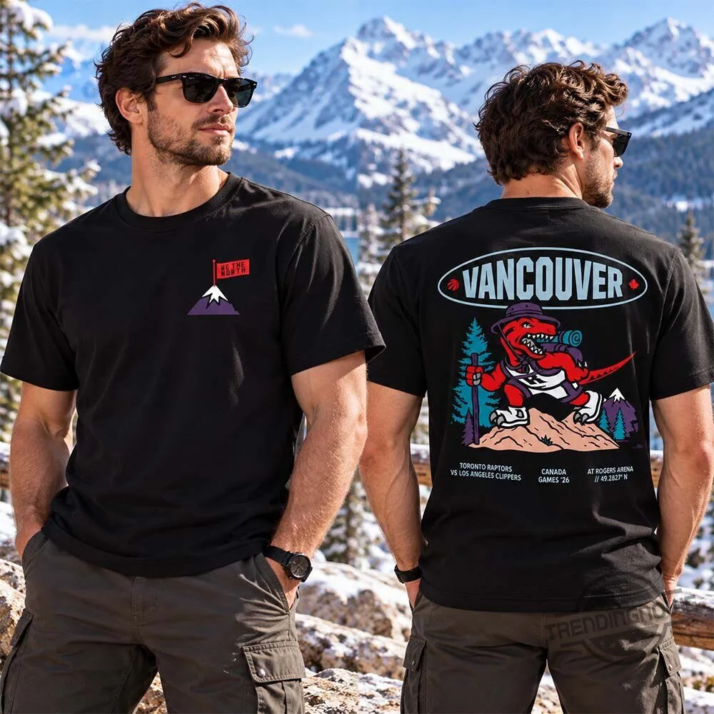 Toronto Raptors Vs LA Clippers Vancouver Mascot Hiking Shirt 6 Toronto Raptors Vs LA Clippers Vancouver Mascot Hiking Shirt