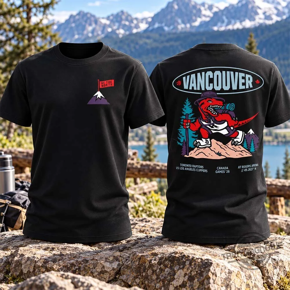 Toronto Raptors Vs LA Clippers Vancouver Mascot Hiking Shirt 7 Toronto Raptors Vs LA Clippers Vancouver Mascot Hiking Shirt