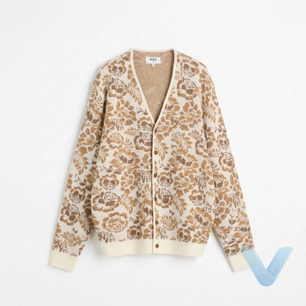 The Celebrity Traitors Romesh Ranganathan Wax London Alban Floral Jacquard Cardigan