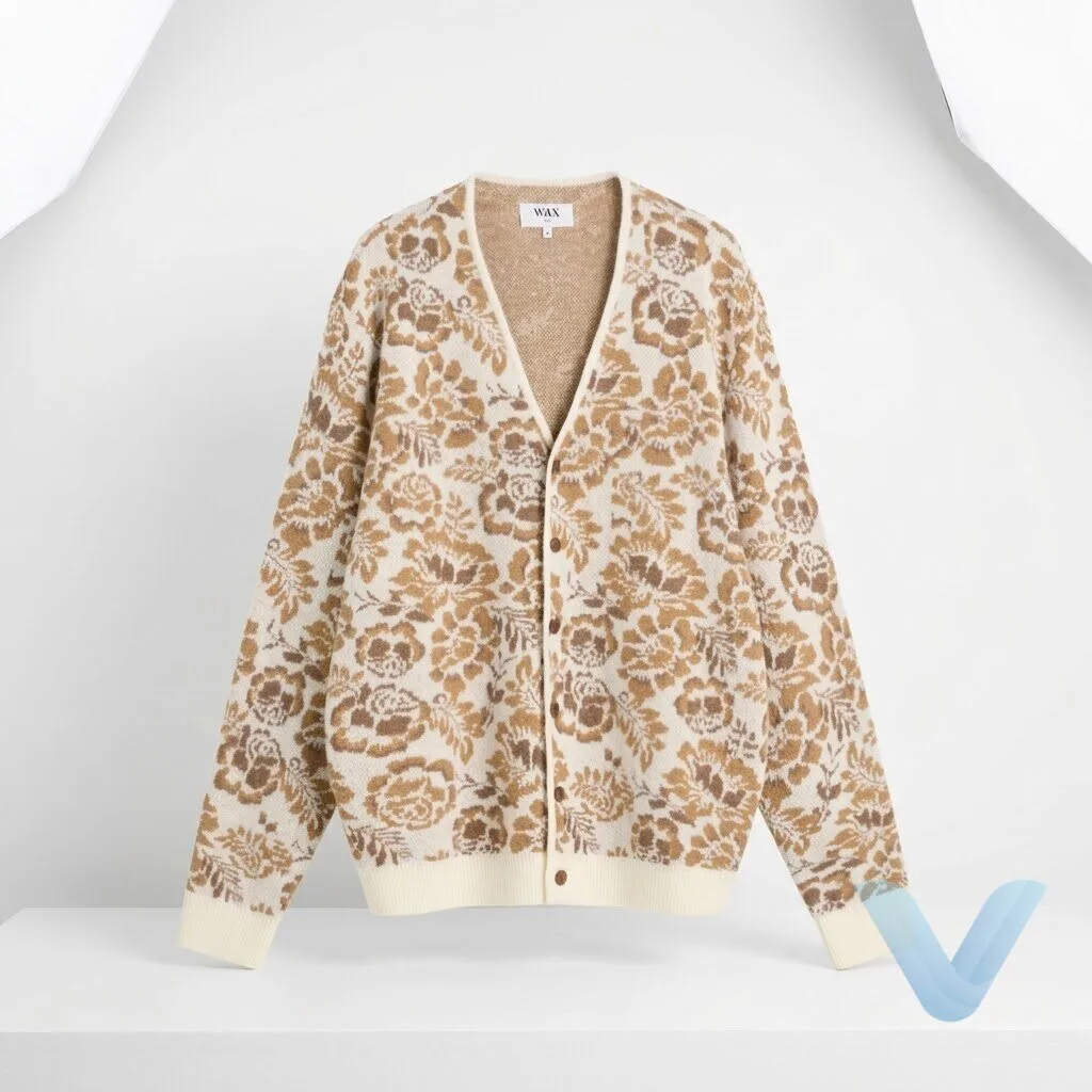 The Celebrity Traitors Romesh Ranganathan Wax London Alban Floral Jacquard Cardigan