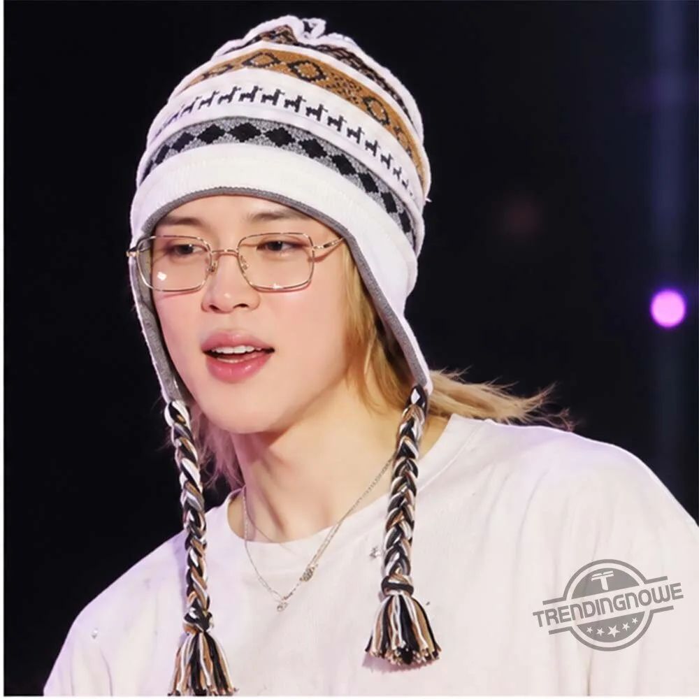 BTS Jimin World Tour ARIRANG LIMA 2026 Nordic Fair Isle Knit Earflap Beanie Hat 6 BTS Jimin World Tour ARIRANG LIMA 2026 Nordic Fair Isle Knit Earflap Beanie Hat
