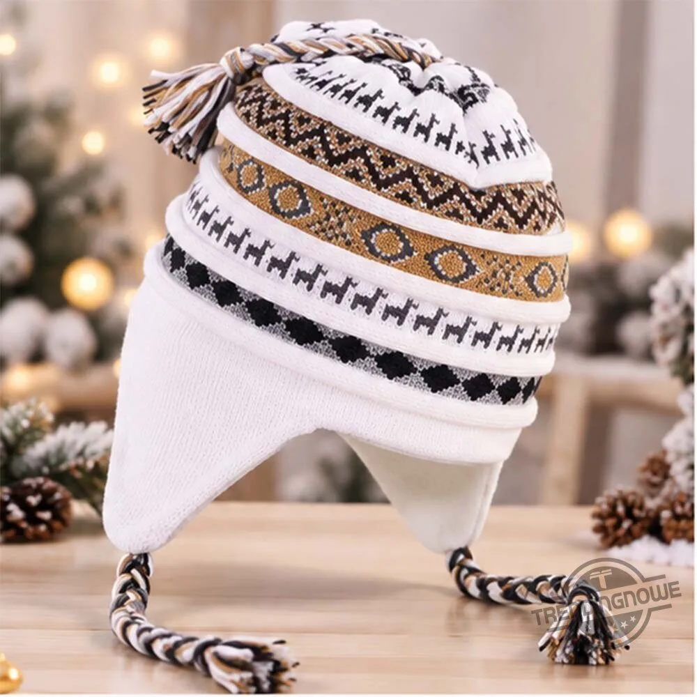BTS Jimin World Tour ARIRANG LIMA 2026 Nordic Fair Isle Knit Earflap Beanie Hat 9 BTS Jimin World Tour ARIRANG LIMA 2026 Nordic Fair Isle Knit Earflap Beanie Hat