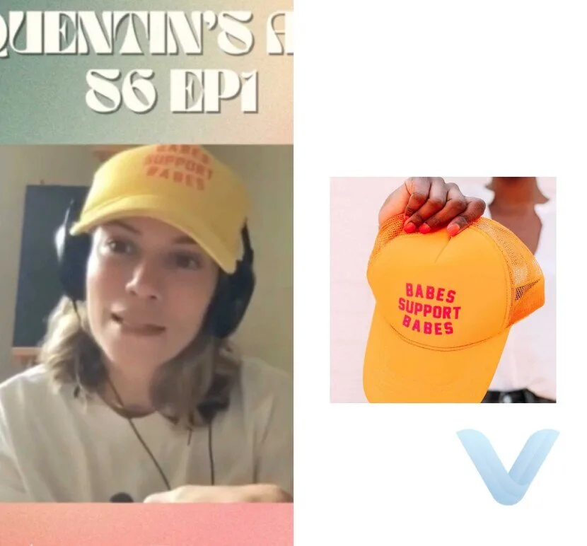 Drama Queens Podcast Bethany Joy Lenz The Baggage Has To Match Kooky's Kloset Babes Support Babes Mustard Trucker Hat