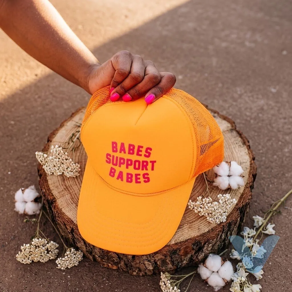 Drama Queens Podcast Bethany Joy Lenz The Baggage Has To Match Kooky's Kloset Babes Support Babes Mustard Trucker Hat 9 Drama Queens Podcast Bethany Joy Lenz The Baggage Has To Match Kooky