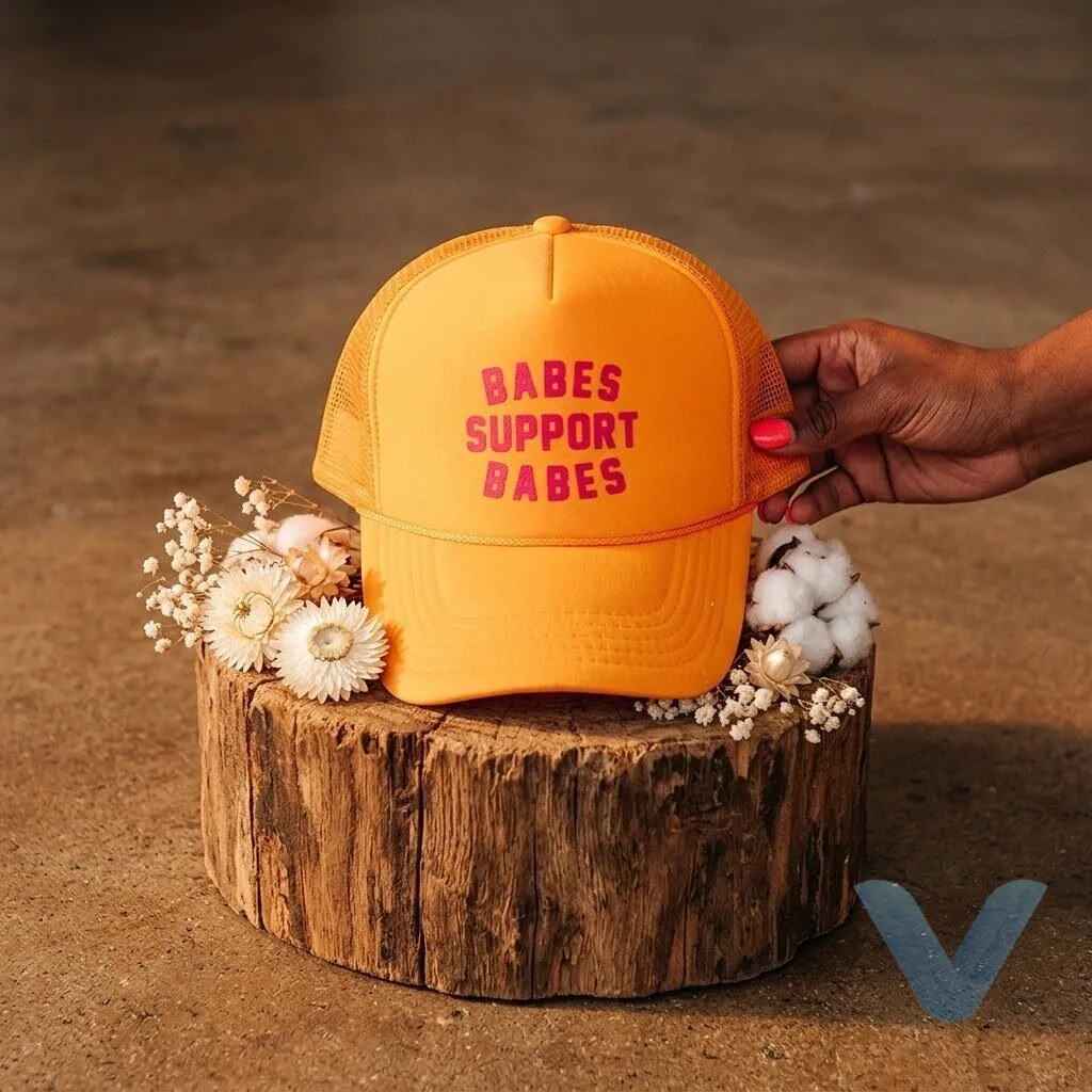 Drama Queens Podcast Bethany Joy Lenz The Baggage Has To Match Kooky's Kloset Babes Support Babes Mustard Trucker Hat 11 Drama Queens Podcast Bethany Joy Lenz The Baggage Has To Match Kooky