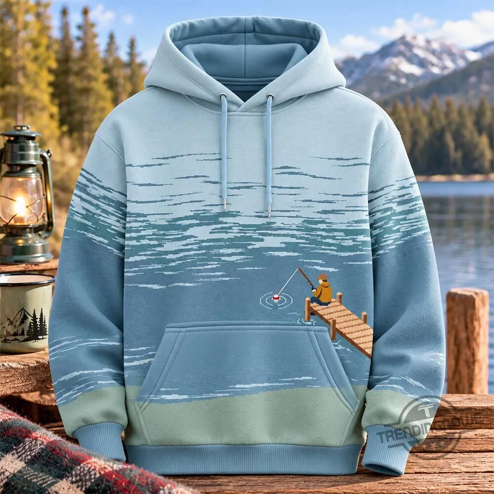 Vintage Fishing Pier Scene Sweatshirt Shirt 7 Vintage Fishing Pier Scene Sweatshirt Shirt