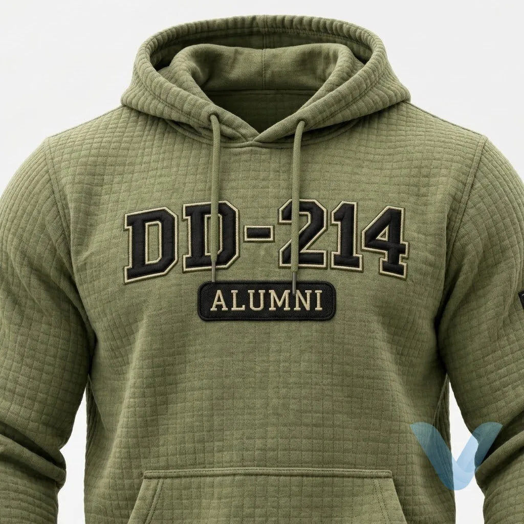 Veteran DD 214 Alumni Waffle Hoodie t shirt sweatshirt