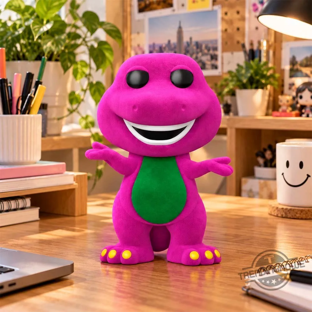 Barney The Dinosaur Barney Flocked Vinyl Funko Pop Figure 7 Barney The Dinosaur Barney Flocked Vinyl Funko Pop Figure