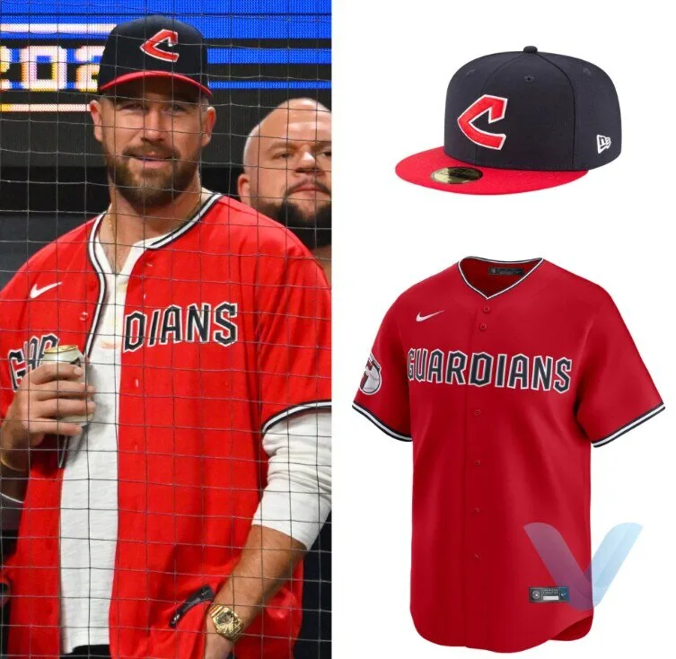 Travis Kelce Cleveland Guardians Nike MLB Limited Alternate 2 Jersey 9 Travis Kelce Cleveland Guardians Nike MLB Limited Alternate 2 Jersey