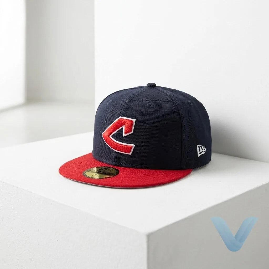 Travis Kelce Men's Cleveland Guardians Cooperstown Collection 1973 Wool 59FIFTY Fitted Hat 9 Travis Kelce Men