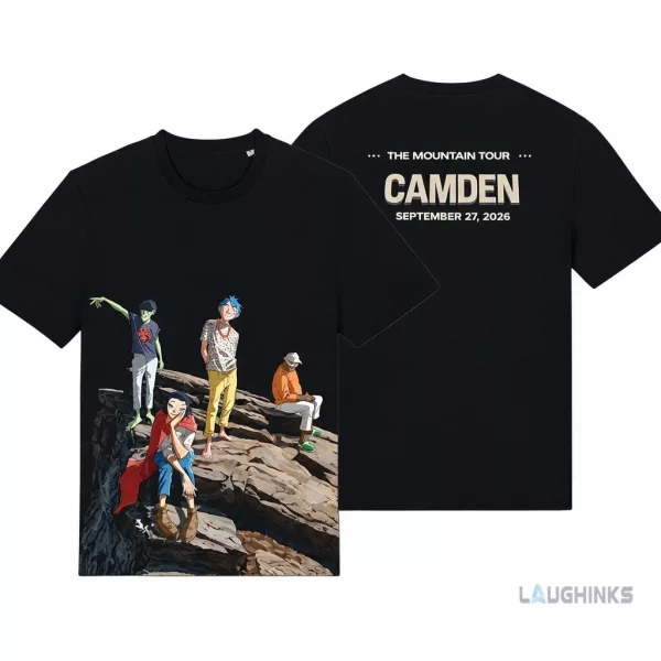 Gorillaz "The Mountain Tour" 2026 t-shirt with custom tour location/date text on the back 4 Gorillaz