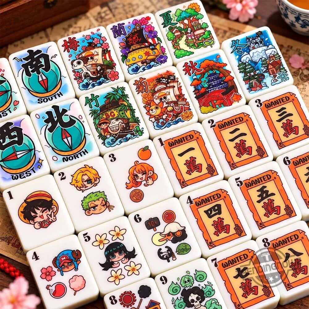 Nominno One Piece Anime Mahjong Tiles Set 7 Nominno One Piece Anime Mahjong Tiles Set