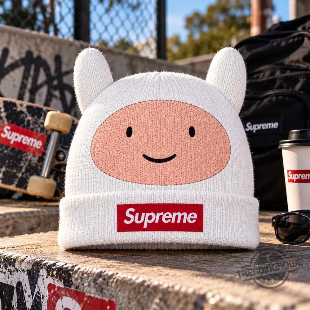 Supreme x Adventure Time Finn The Human Knit Beanie Hat 7 Supreme x Adventure Time Finn The Human Knit Beanie Hat