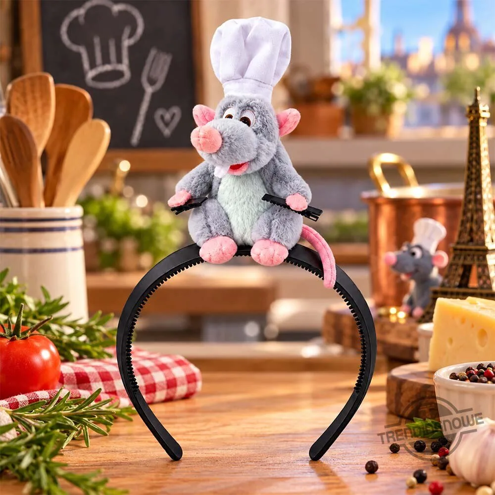 Ratatouille Remy Chef Plush Headband 3 Ratatouille Remy Chef Plush Headband