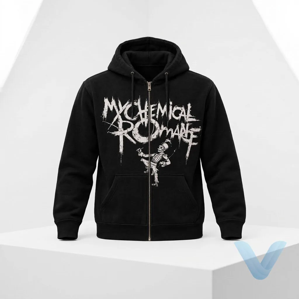 JJ McCarthy My Chemical Romance Skeleton Zip Hoodie 9 JJ McCarthy My Chemical Romance Skeleton Zip Hoodie